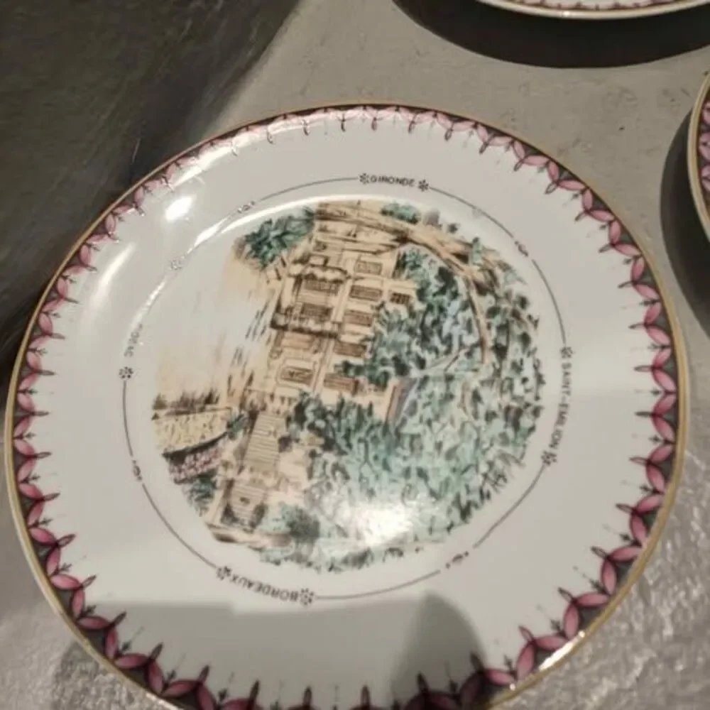 Limoges Set of 5 Phillip Deshoulieres Canape Plates 5 3/4